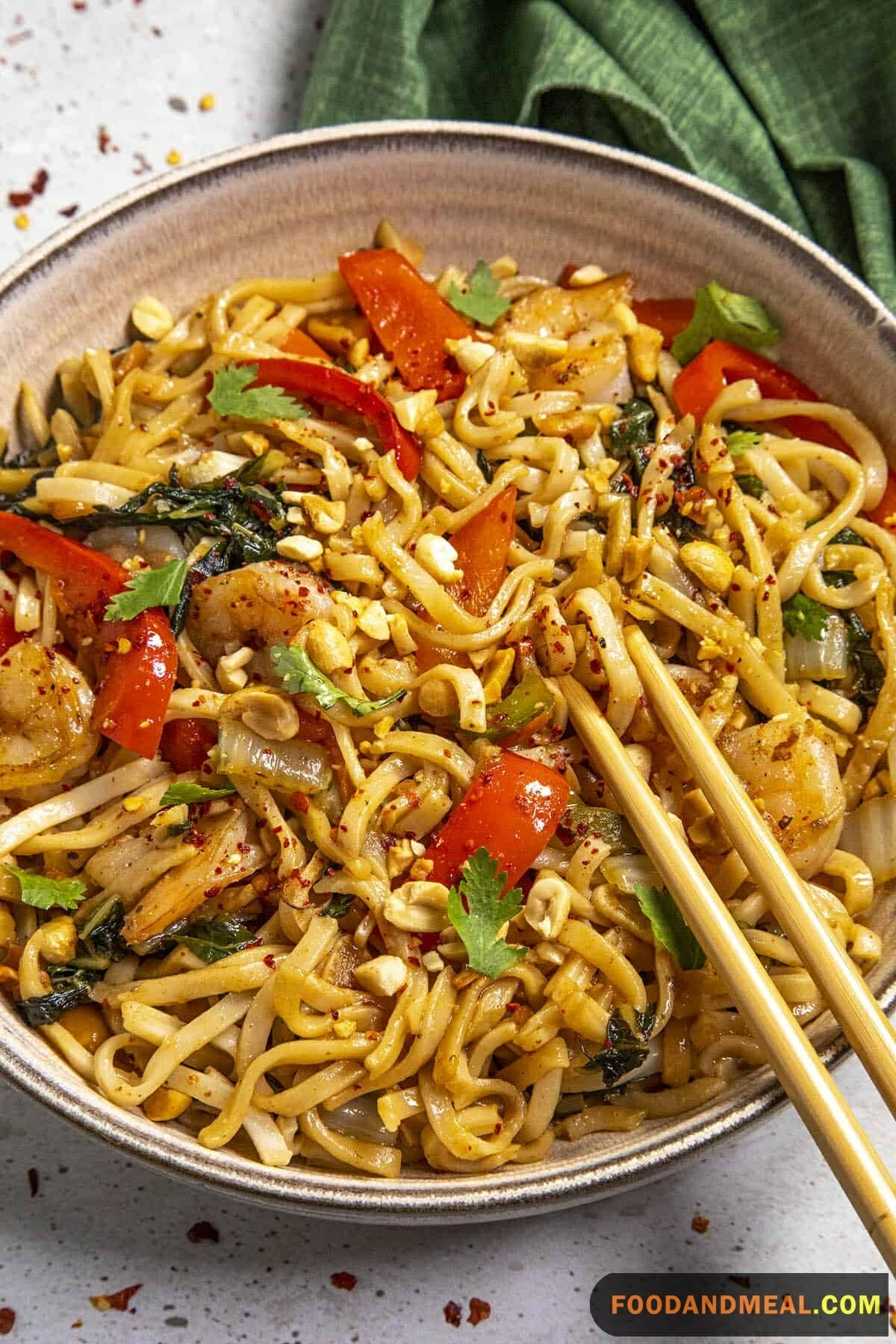 Spicy Thai Breakfast Noodles