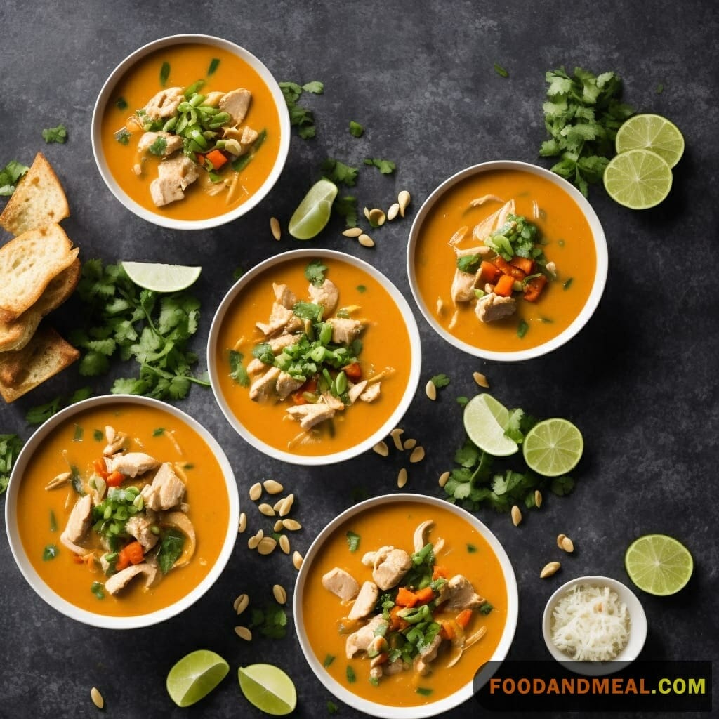 Thai Chicken And Sweet Potato Soup