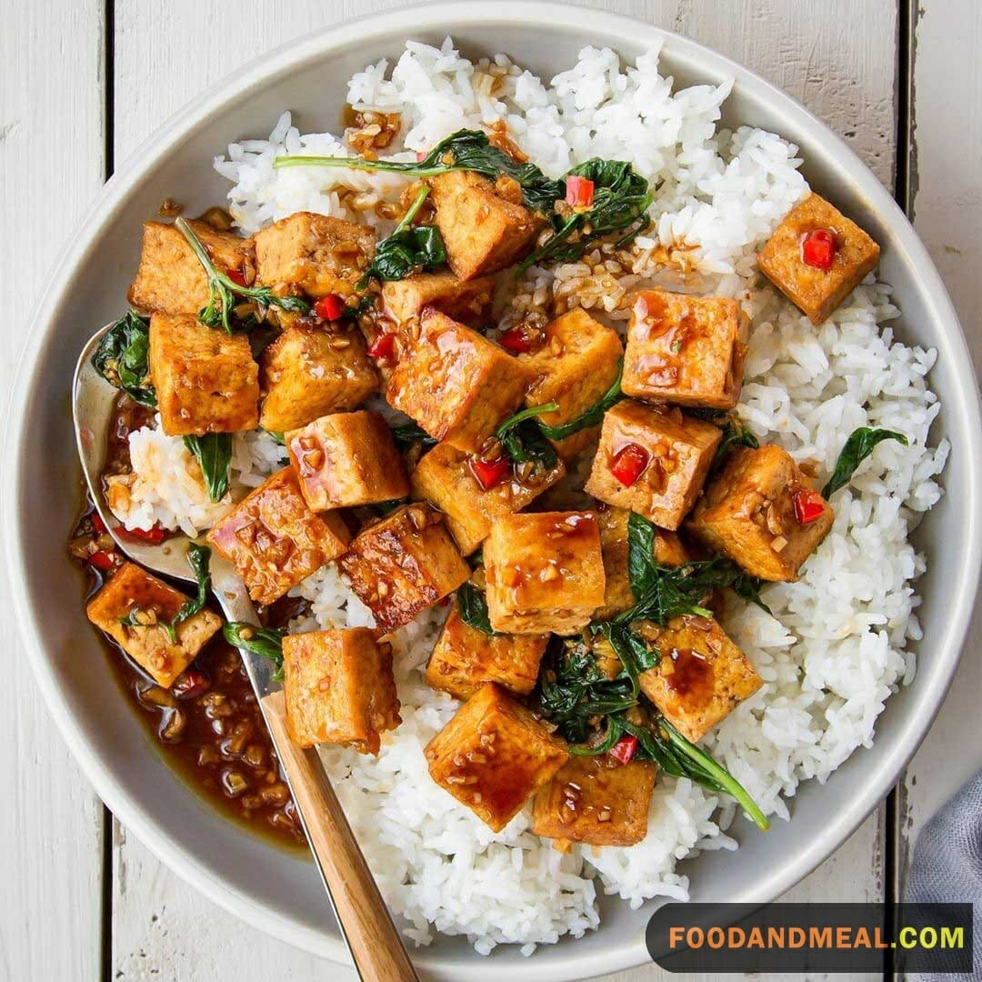 Thai Pork Belly With Basil And Tofu 