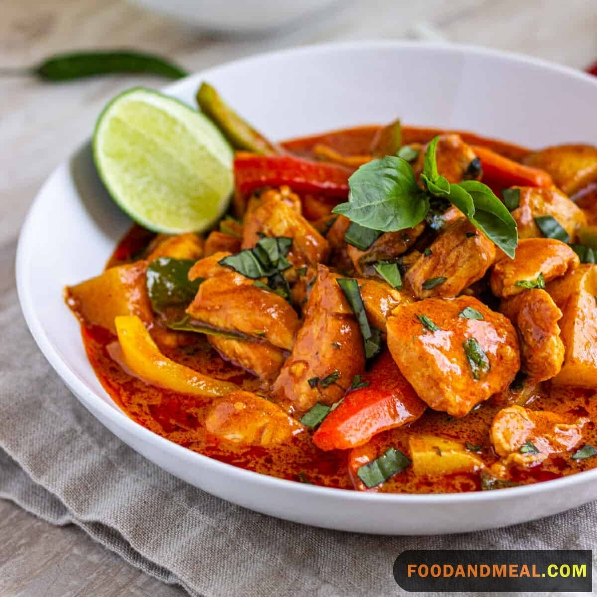 Thai Red Curry Chicken And Vegetable