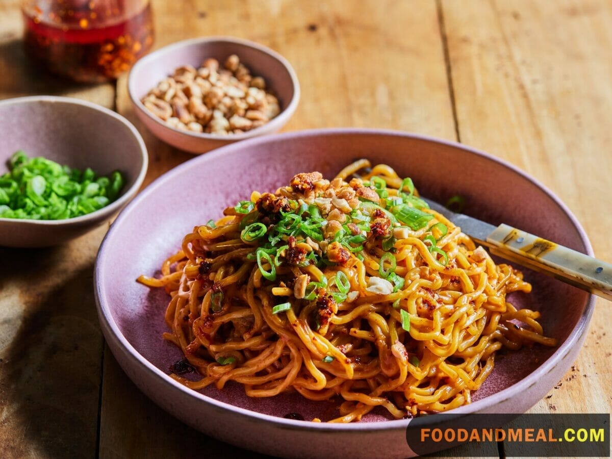 Thai Noodles With Spicy Peanut Sauce