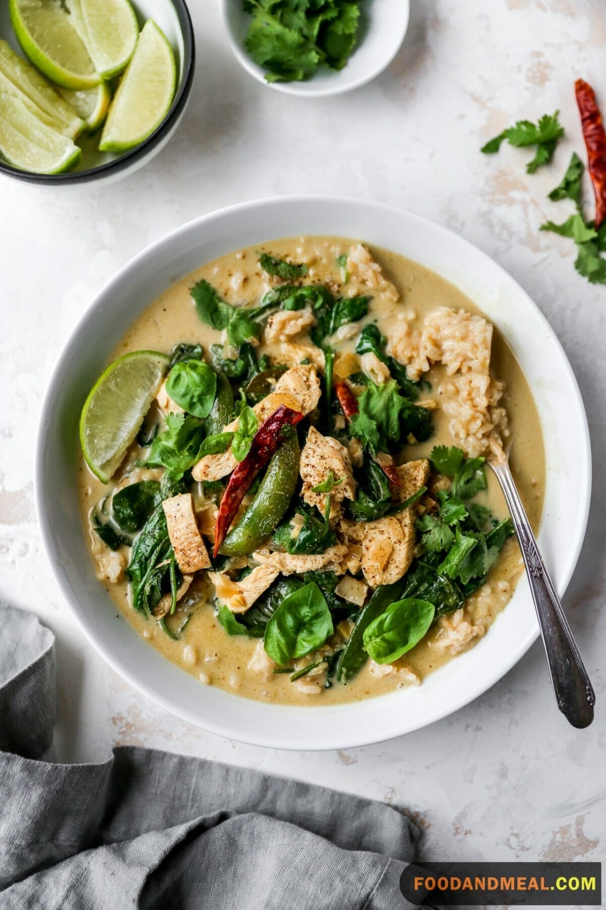 Thai Green Chicken Curry With Vegetables