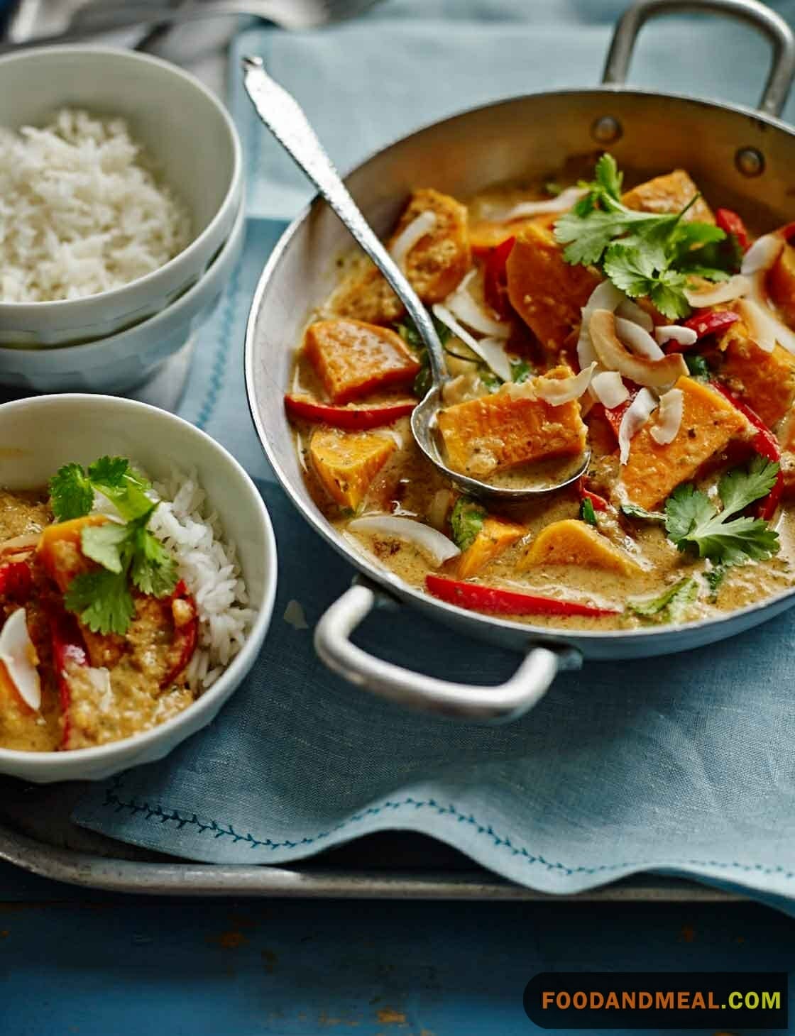 Thai Pumpkin And Sweet Potato Curry