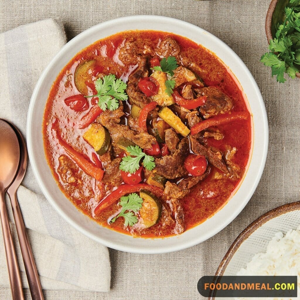 Savory Thai Red Beef Curry Delight 4