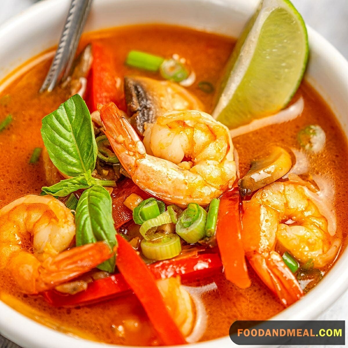 Thai Prawn And Coconut Soup.