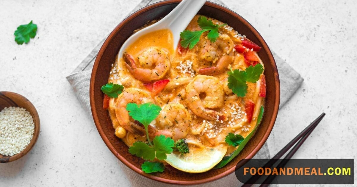 Thai Breakfast Rice And Shrimp Soup