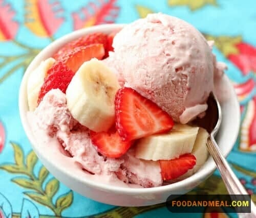 Strawberry Banana Sorbet