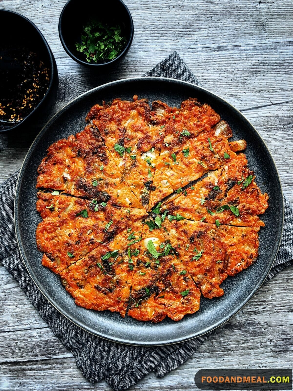 Kimchi And Bacon Pancakes