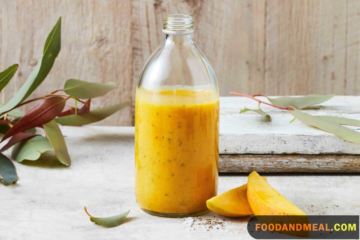 Blending Mango Lemon Dressing