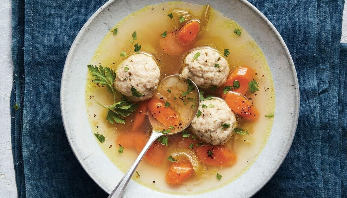 Savoring Sephardic Matzo Ball Soup, Gazing Out At The World – A Moment Of True Indulgence.