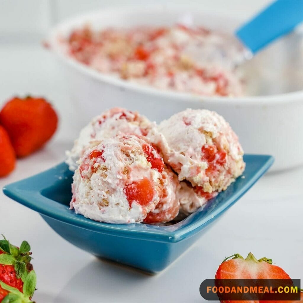 Captivating Fusion: Fresh Strawberry Cheesecake Ice Cream Magic 3