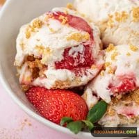 Captivating Fusion: Fresh Strawberry Cheesecake Ice Cream Magic 1