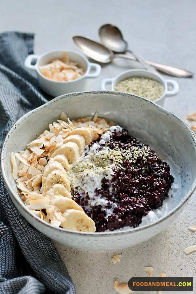 Thai Sticky Black Rice Pudding