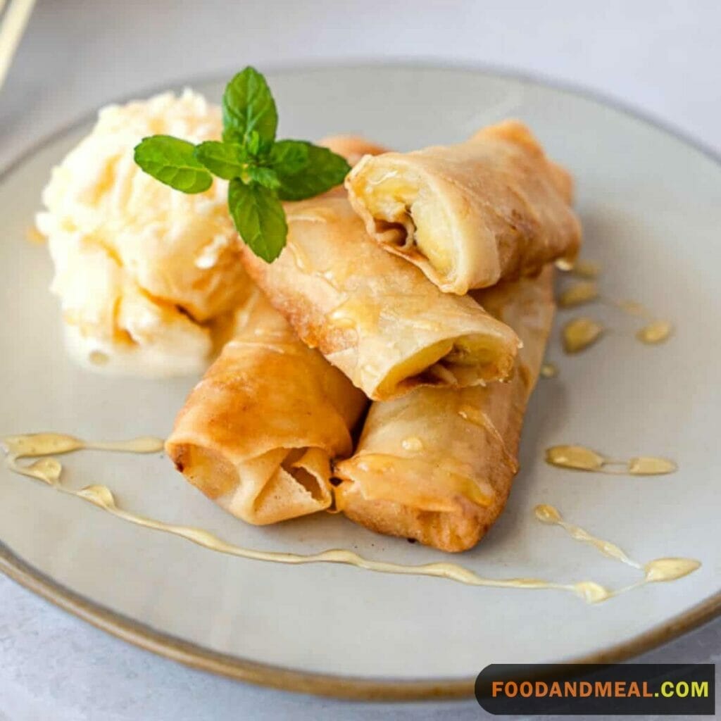 Irresistible Thai Banana Spring Rolls: A Fusion Of Crisp And Creamy Delights 5