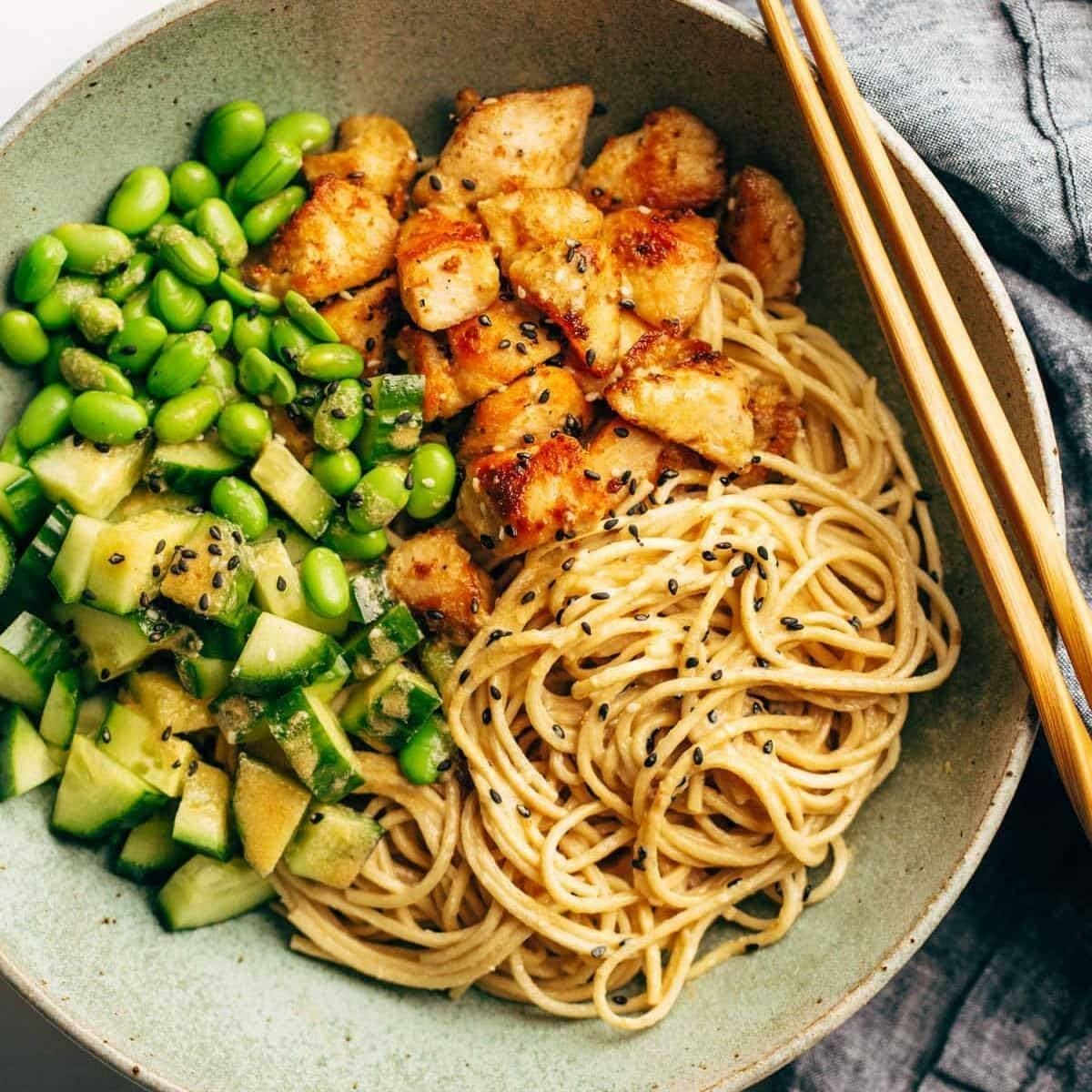 Savor Teriyaki Chicken Noodle Bowls: Easy-to-make Recipe 8 Vibrant Veggie Medley: "Colorful veggies not only add beauty but a burst of nutrition."