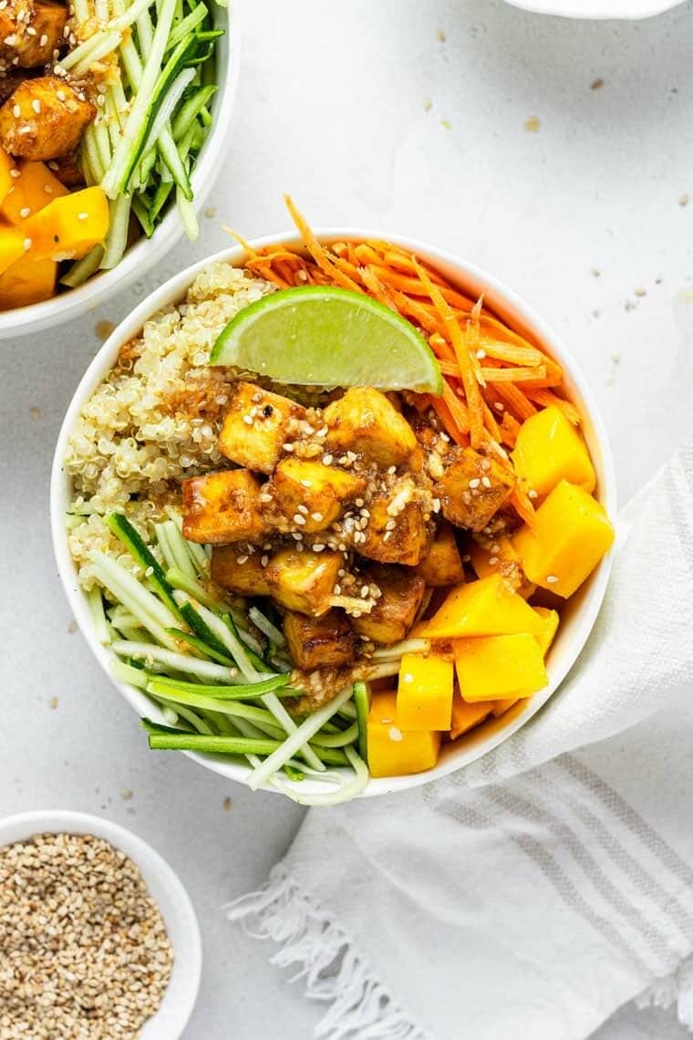 A Flavorful Fusion: "Crafting a balance of umami, sweet, and savory – the essence of this Teriyaki Chicken Quinoa Bowl."