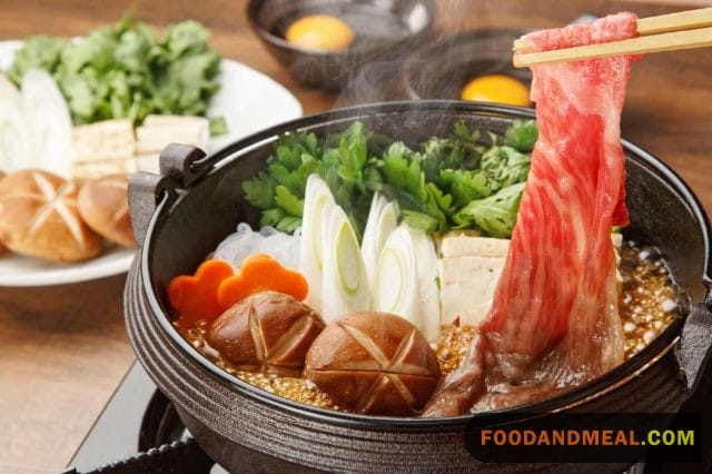 How To Make Authentic Japanese Beef Sukiyaki Hot Pot 5