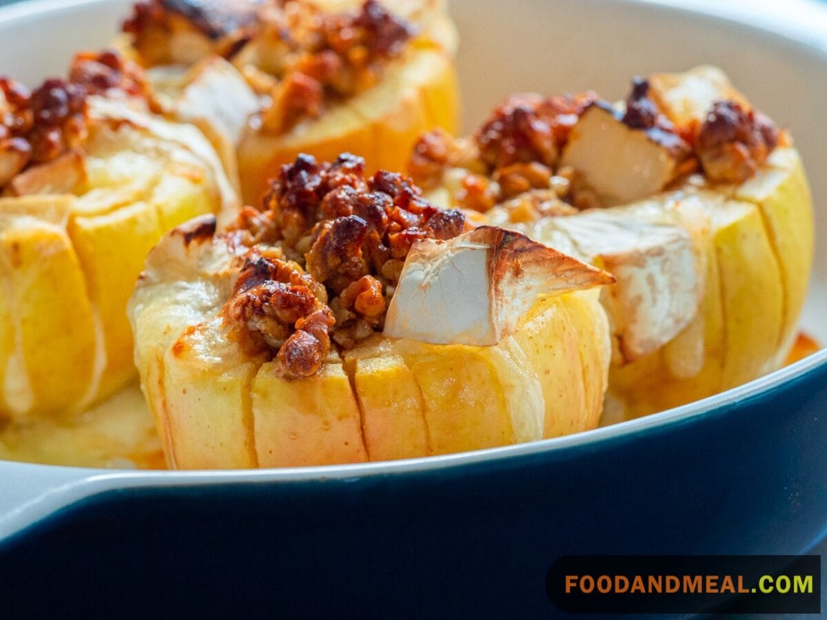 Honey Nut Baked Brie Bloomin’ Apples