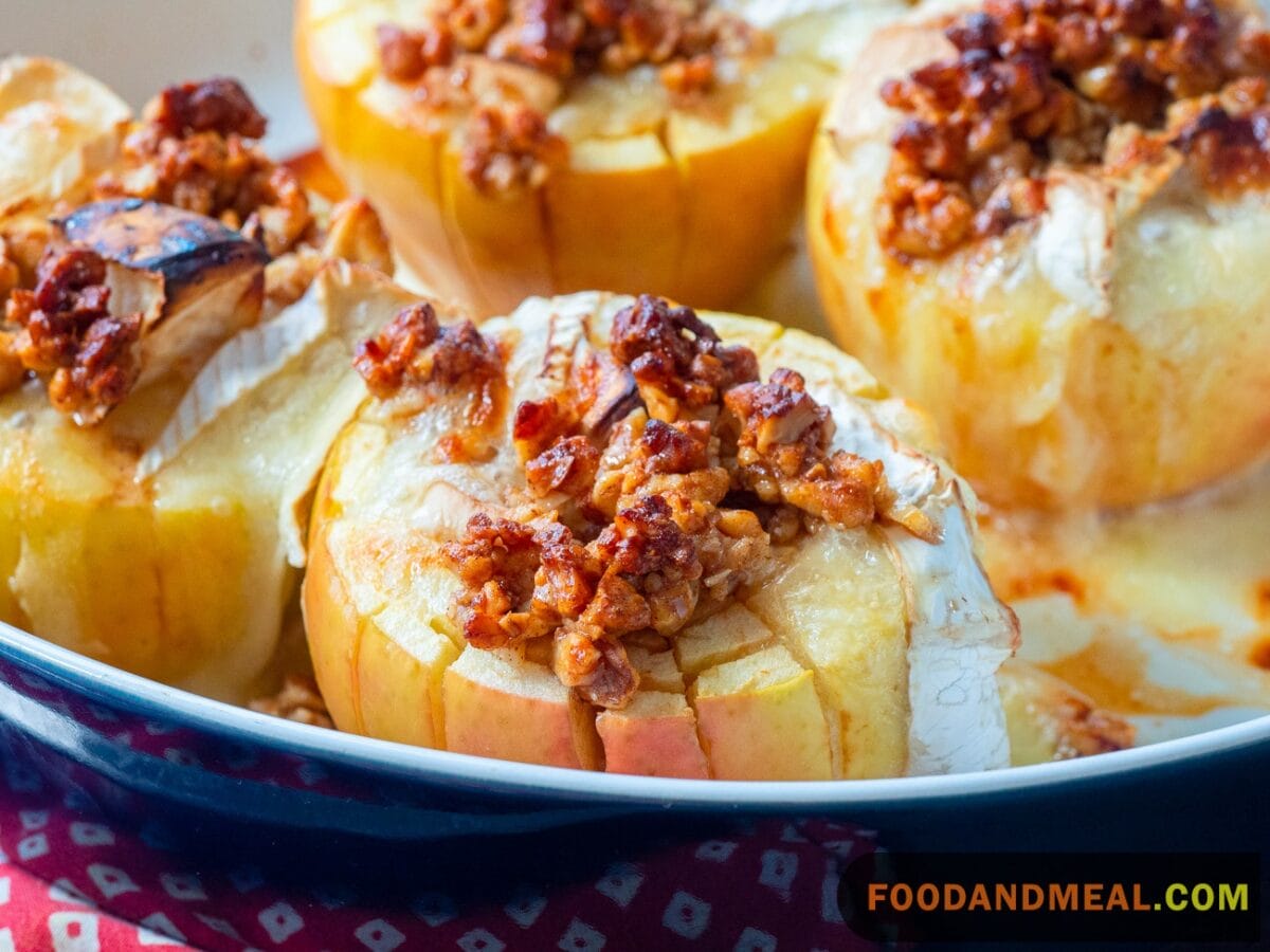 Honey Nut Baked Brie Bloomin’ Apples