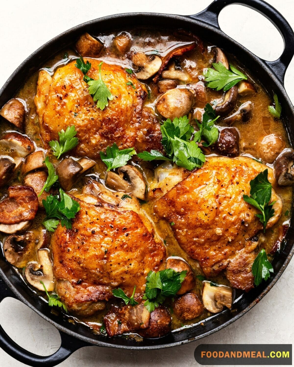 Stewed Chicken With Mushrooms