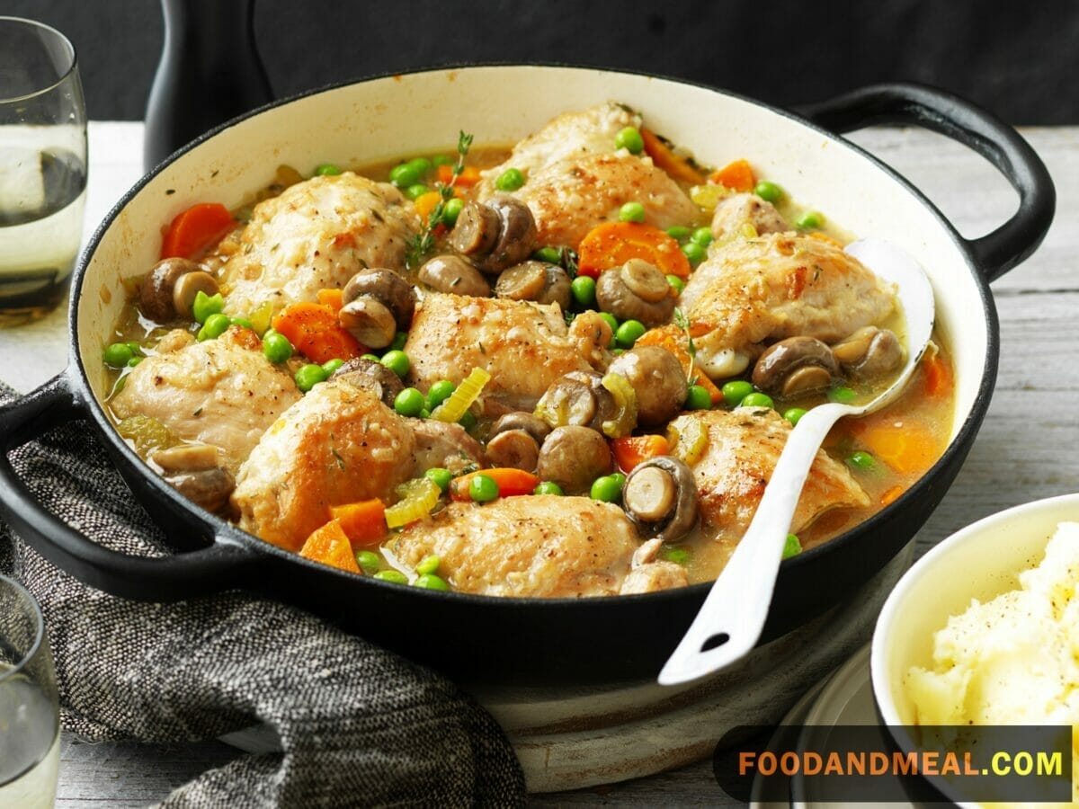 Stewed Chicken With Mushrooms 