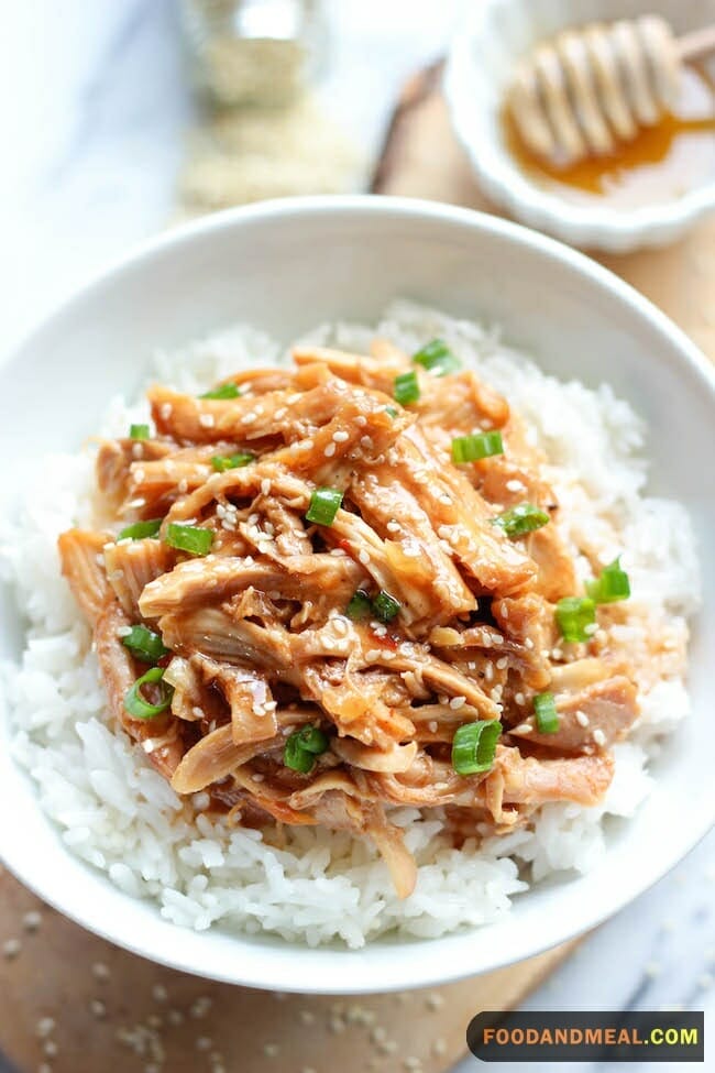 Slow Cooker Shredded Sesame Chicken