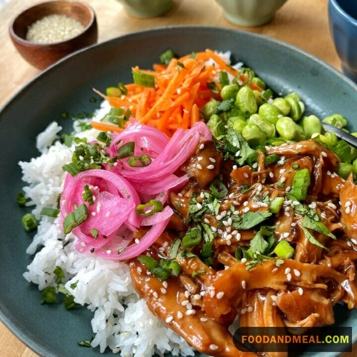 Slow Cooker Shredded Sesame Chicken