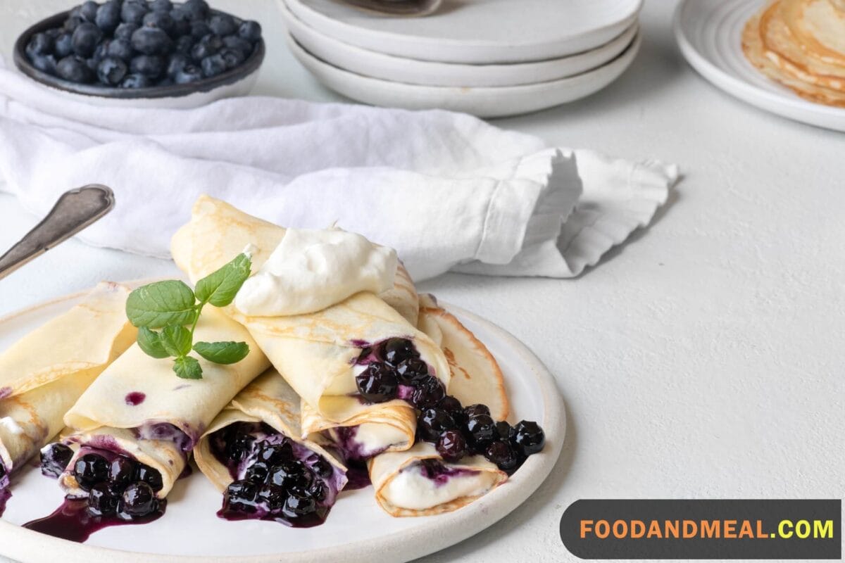 Blueberry Crepes