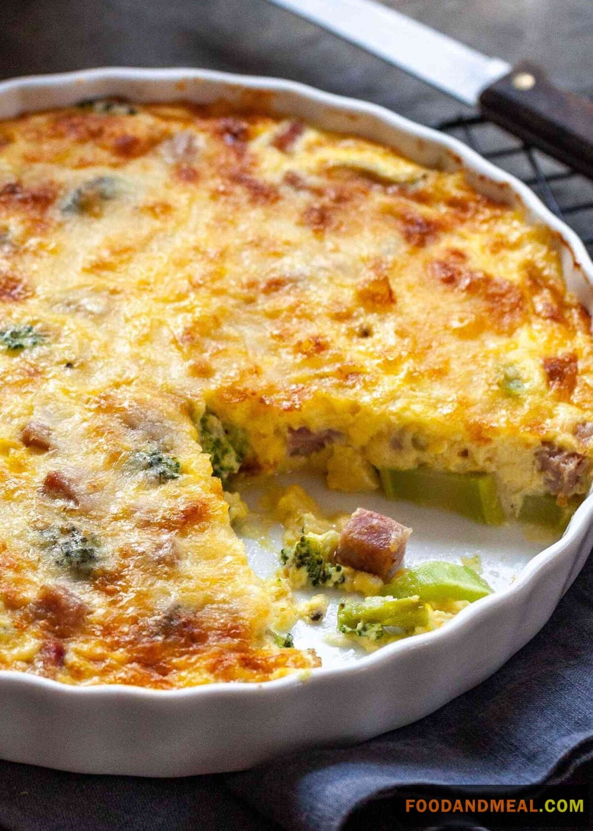 Turkey Crustless Quiche