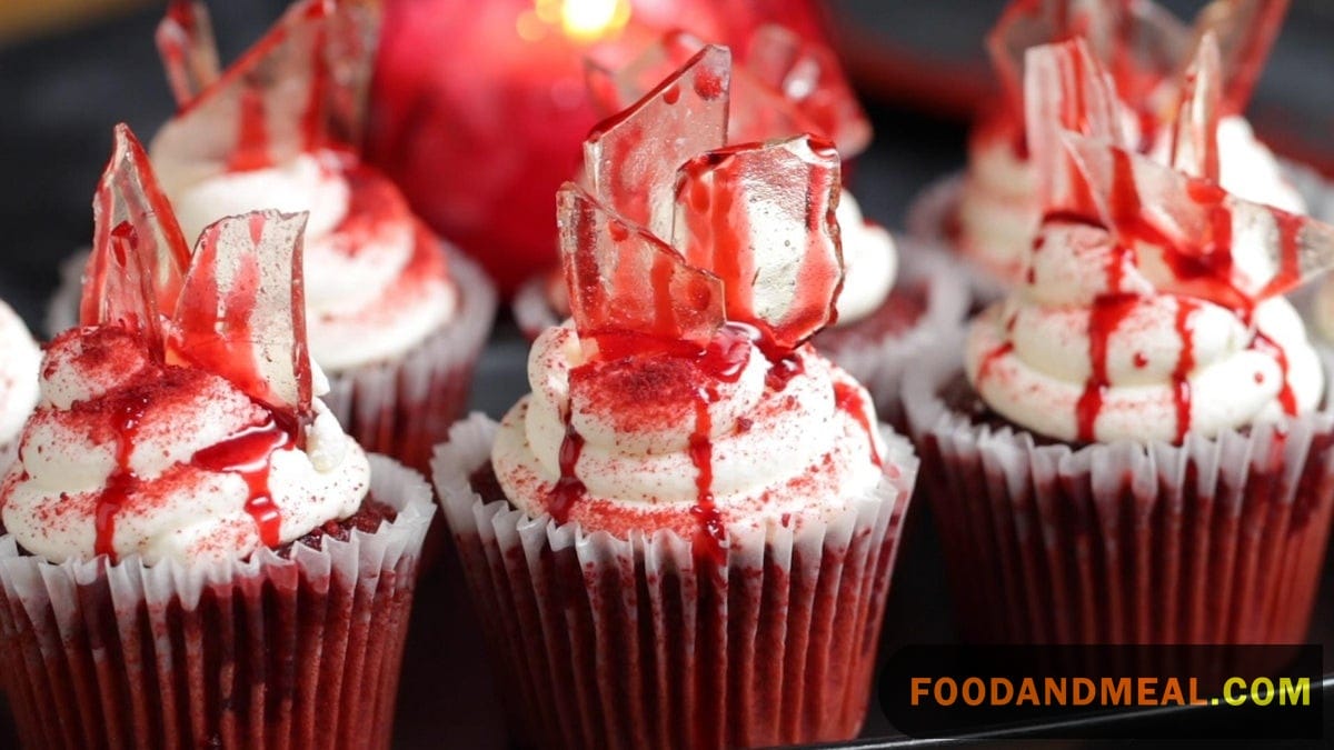 Bloody Broken Glass Cupcakes