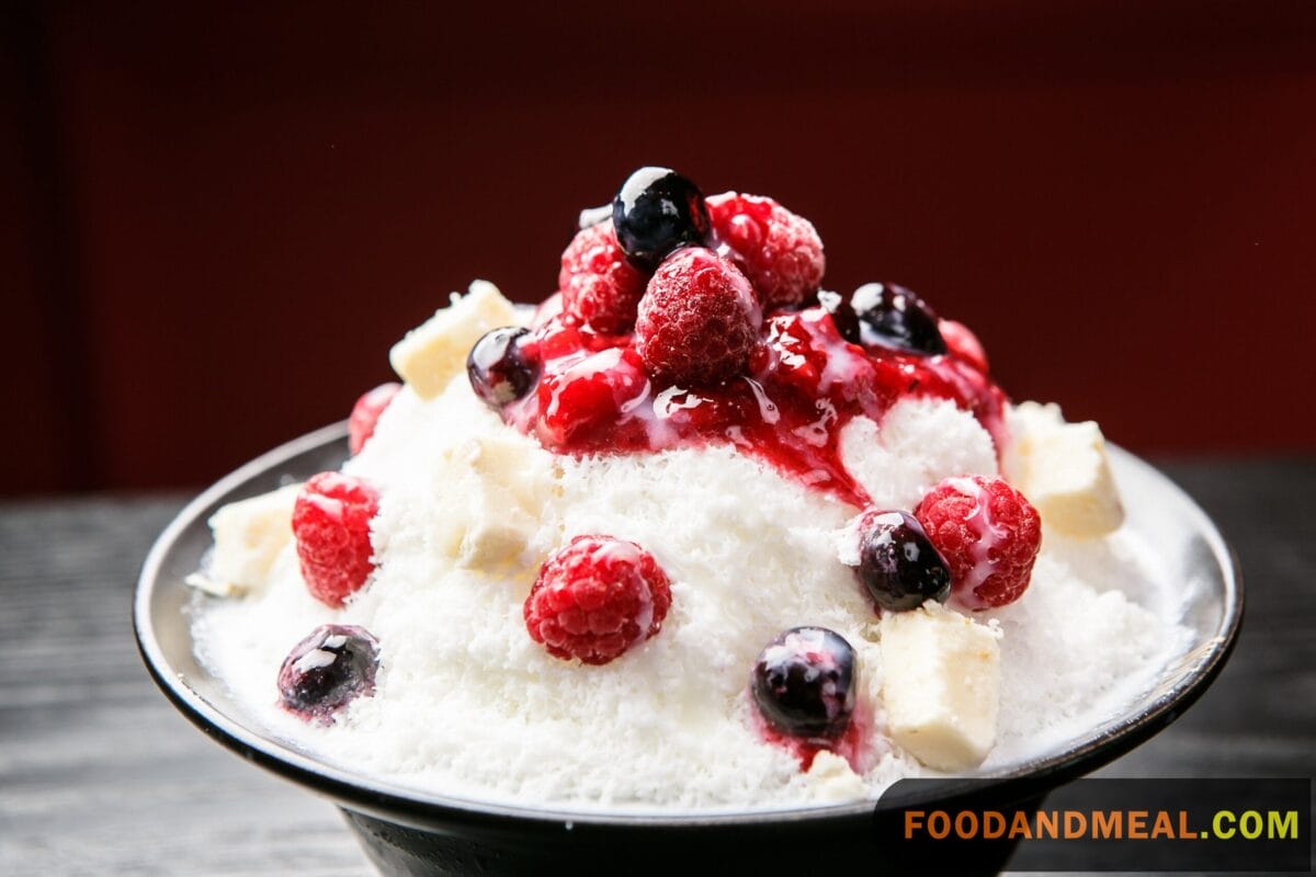 Shaved Ice With Sweet Beans