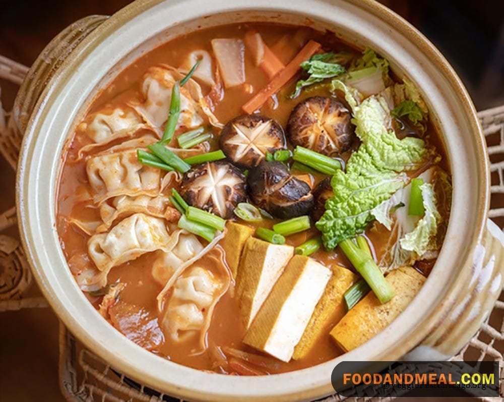 Mushroom Tofu Hot Pot