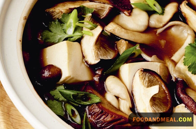 Mushroom Tofu Hot Pot