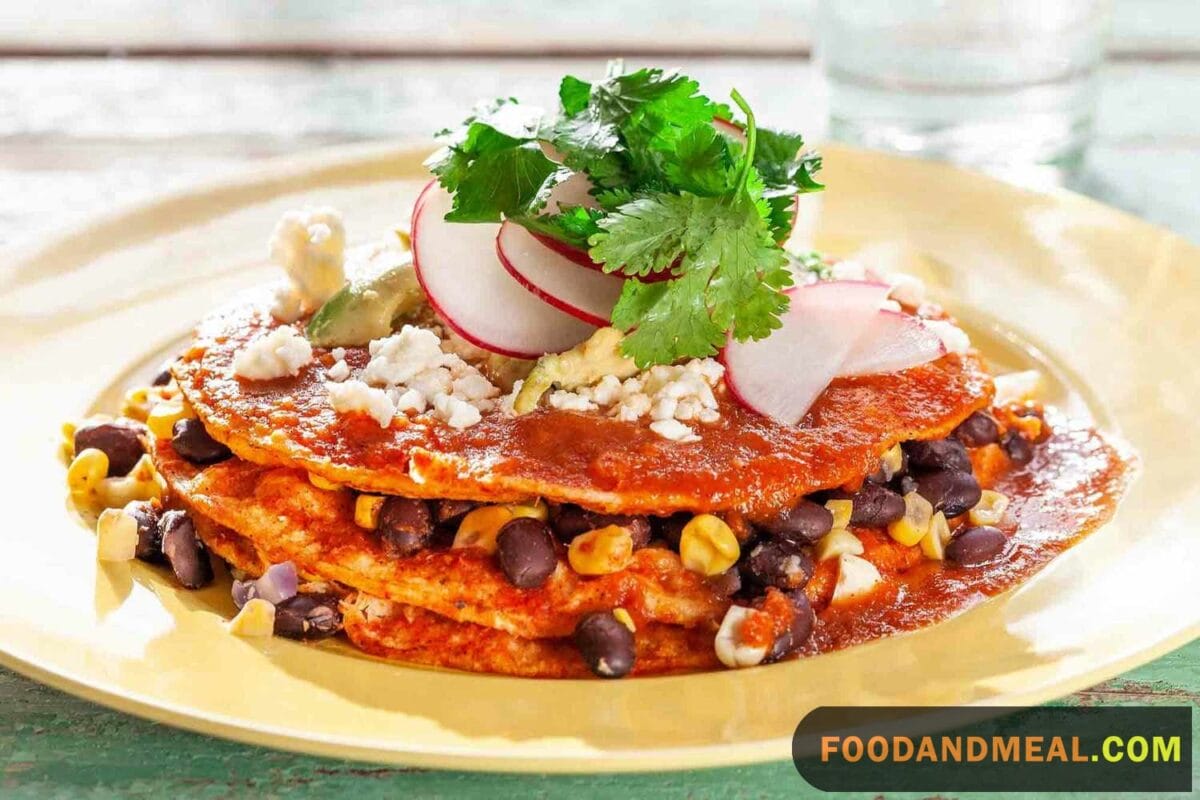 stacked enchiladas