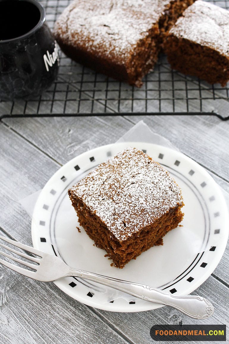 Eggless Gingerbread Cake