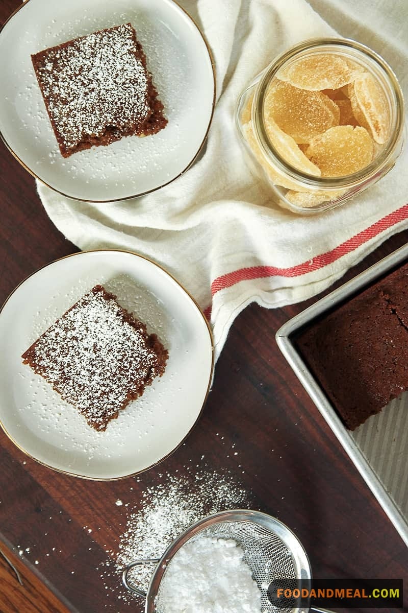 Eggless Gingerbread Cake