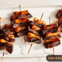 Beef Skewers With Rice Cakes And Scallions: A Korean Gem 1