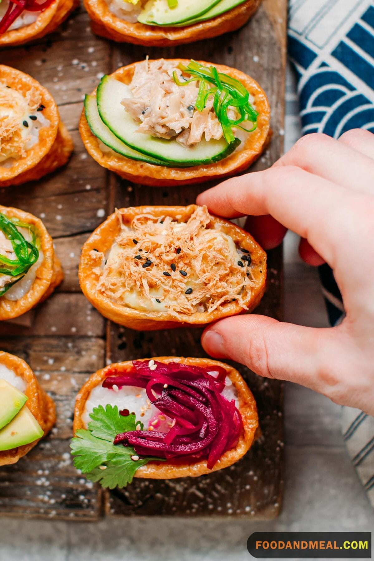  Rice-Stuffed Tofu Pockets