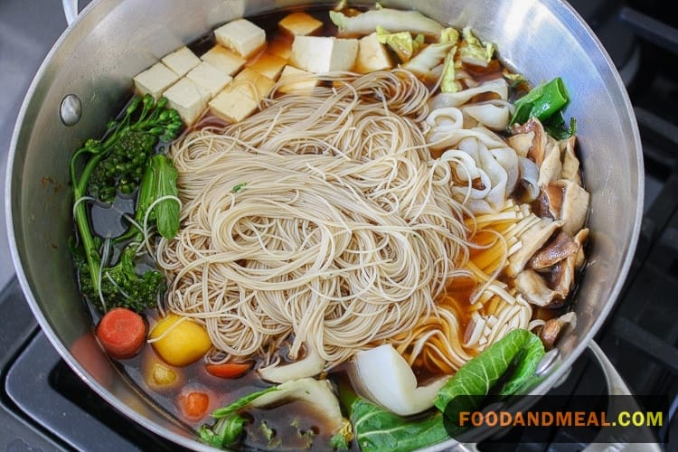 Japanese Hot Pot Magic: Vegetarian Sukiyaki Recipe 1