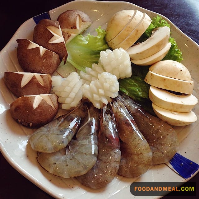 Shrimp Mushroom Hot Pot