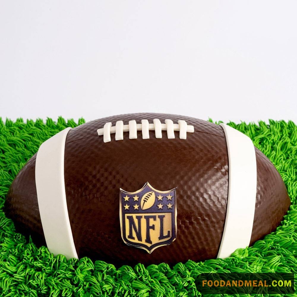 Football Shaped Cake