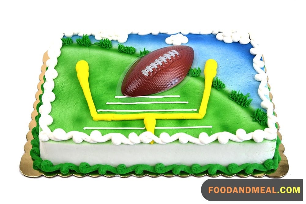 Football Shaped Cake
