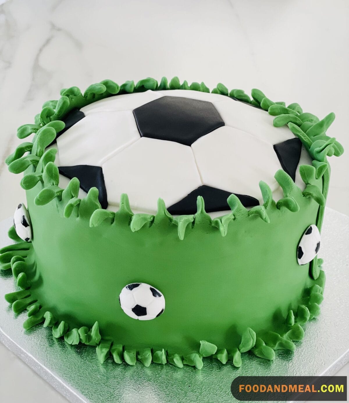 Football Shaped Cake