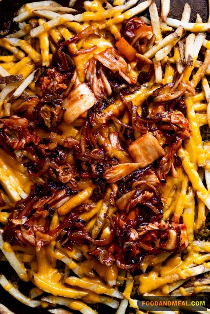 Savor The Flavor: Kimchi Fries With Sriracha Mayo 9 Kimchi Fries