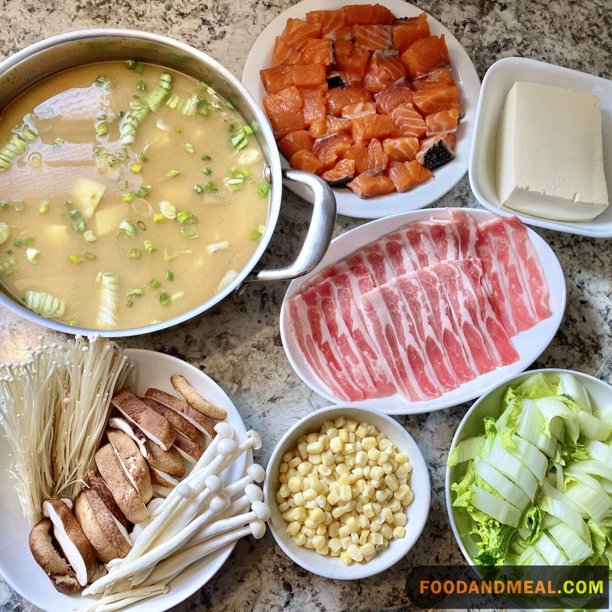 Shiitake Salmon Hot Pot