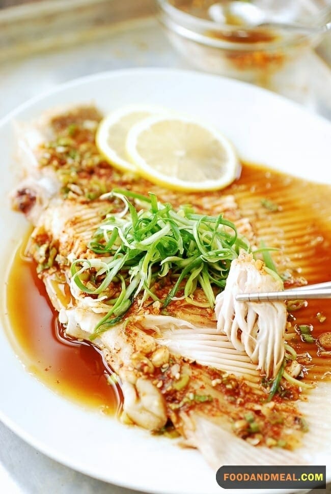 Steamed Skate Fish