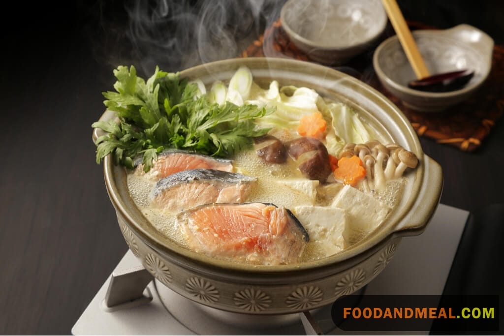 Shiitake Salmon Hot Pot