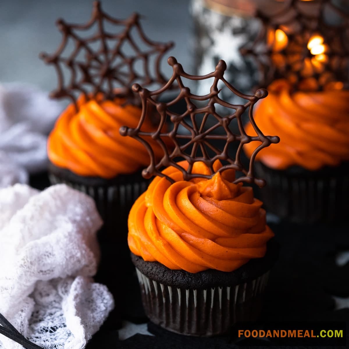 Spider Web Cupcake Topping