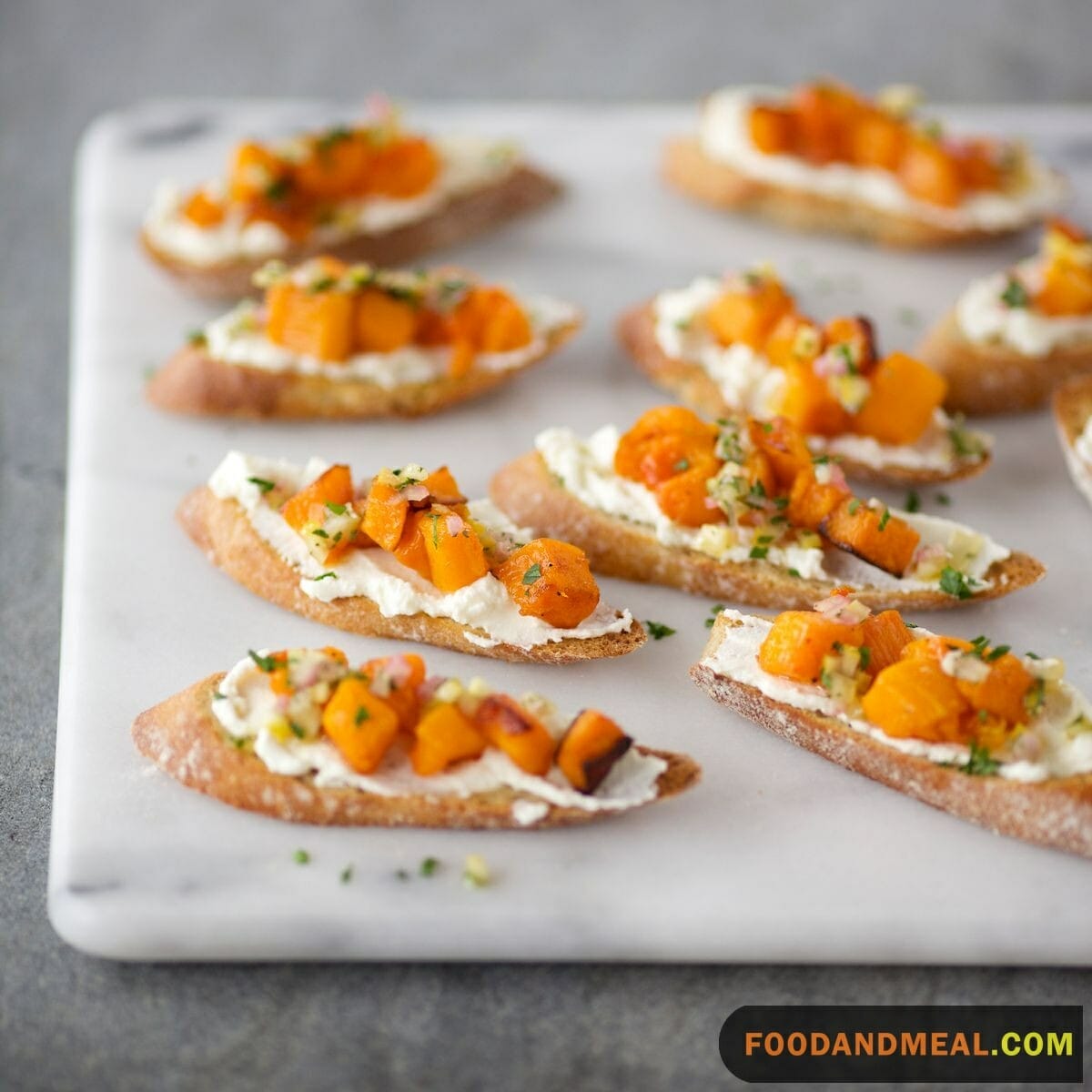 Butternut Squash Crostini