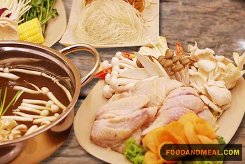 Chicken Mushroom Hot Pot